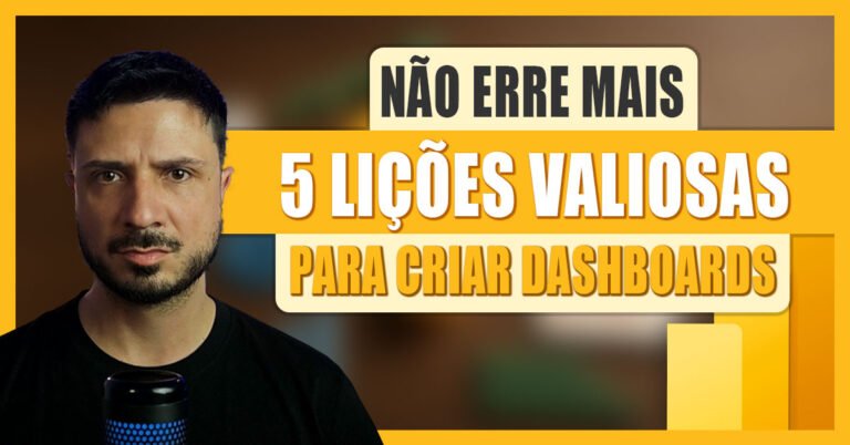 Ícones 3D realistas de gráficos, porcentagem, checklist e um ponto de interrogação dourado em destaque sobre mesa de madeira, representando decisões em Business Intelligence