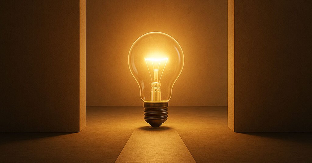 Ilustração de elementos de negócios e gráficos ao redor de um ponto de interrogação, representando a importância de entender o problema antes de criar dashboards